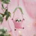 Χριστουγεννιάτικο Στολίδι Pink Parachuting Sloth Sass and Belle HOBXM083