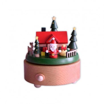 Ξύλινο Μουσικό Κουτί Άγιος Βασίλης - Merry Christmas TS Collection 230418