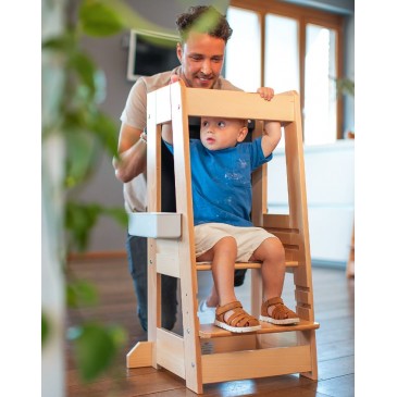 Montessori Helper Tower Βοηθός Κουζίνας Adjustable Felix Natural tiSsi 100339