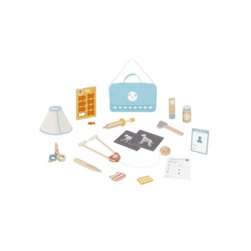 Παιδικό Ξύλινο Σετ Κτηνίατρου Tooky Toy TTK319N