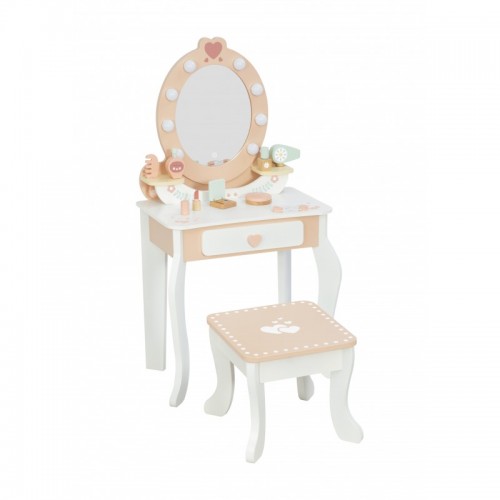 Ξύλινη Τουαλέτα Ομορφιάς Boudoir με Φως Tooky Toy TTP530 Ξύλινη Τουαλέτα Ομορφιάς Boudoir με Φως Tooky Toy TTP530