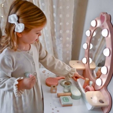 Ξύλινη Τουαλέτα Ομορφιάς Boudoir με Φως Tooky Toy TTP530