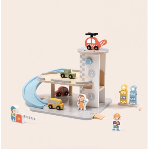 Ξύλινο Γκαράζ Tooky Toy TTP532
