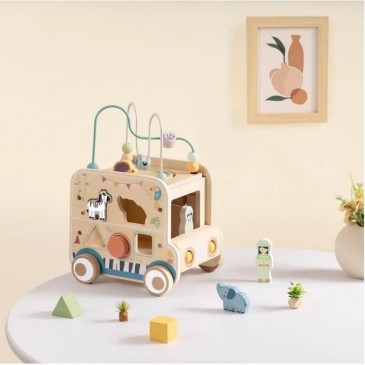 Ξύλινο Όχημα Δραστηριοτήτων Tooky Toy TTP542