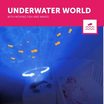 Cody Κάβουρας Προβολέας Ωκεανού με Κίνηση Ψαριών και Λευκούς Ήχους Zazu ZA-CODY-01